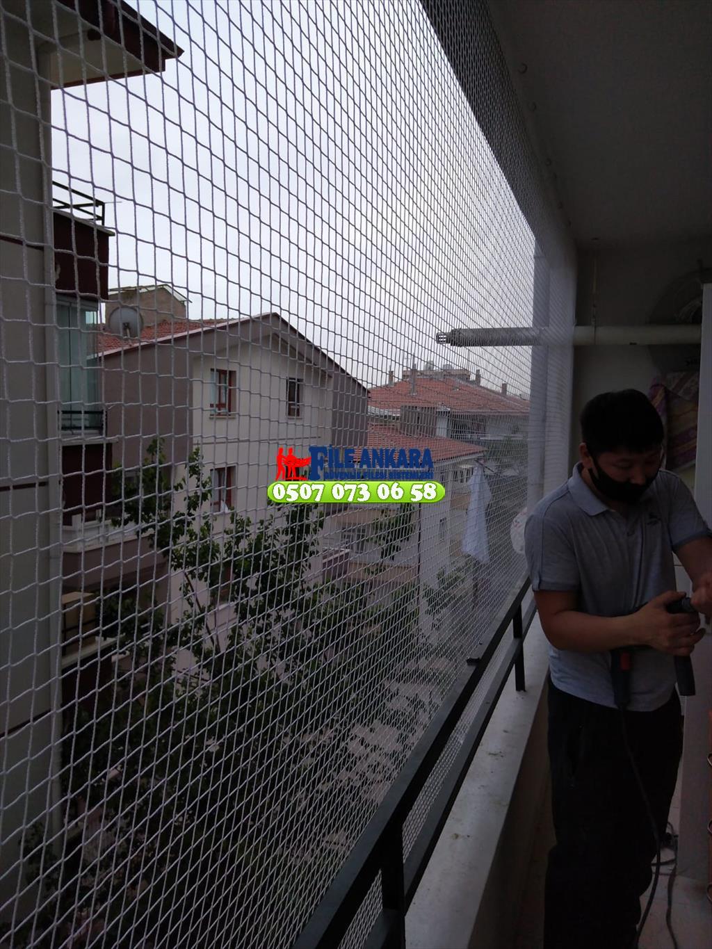 Ankara içi montajlar kedi koruma filesi kuş önleme filesi Akdere kuş önleme filesi çankaya kedi file 0507 447 56 68
