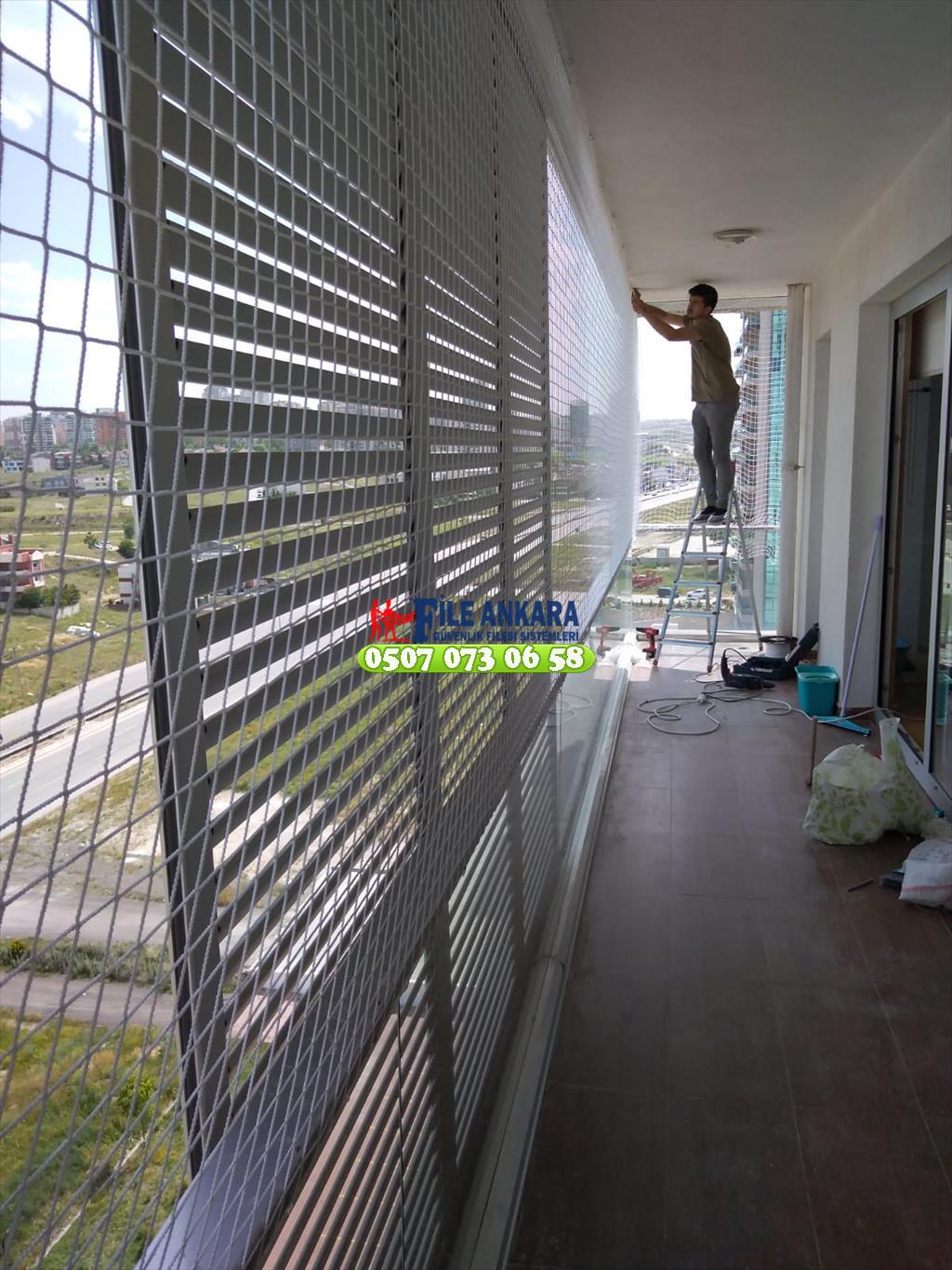 Yaşamkent Kedi koruma filesi kuş önleme filesi 0507 447 56 68