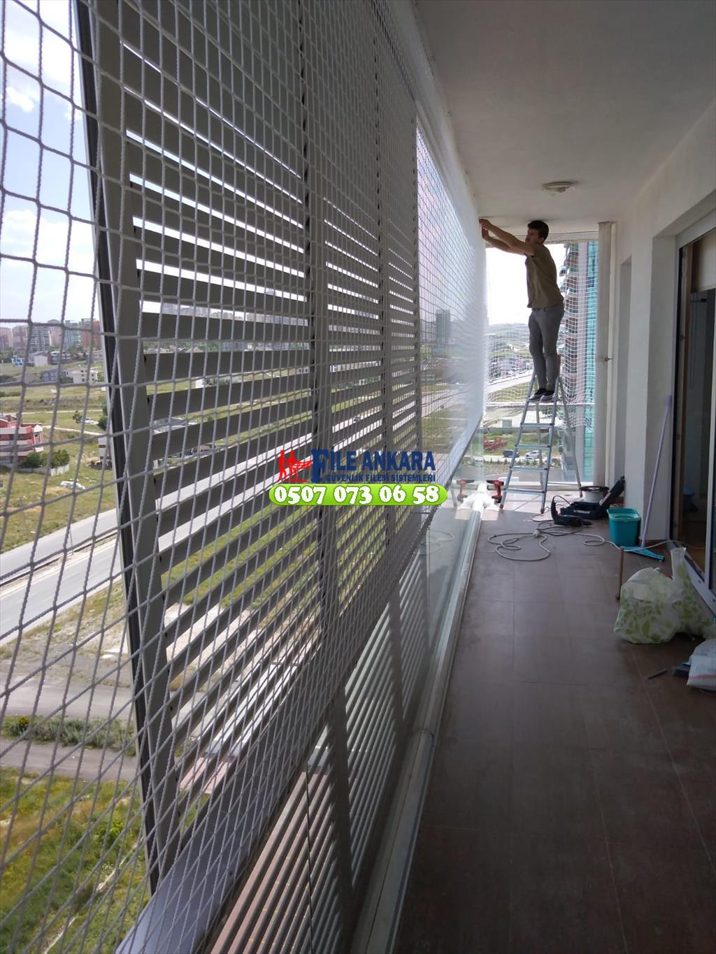 Yaşamkent Kedi koruma filesi kuş önleme filesi 0507 447 56 68