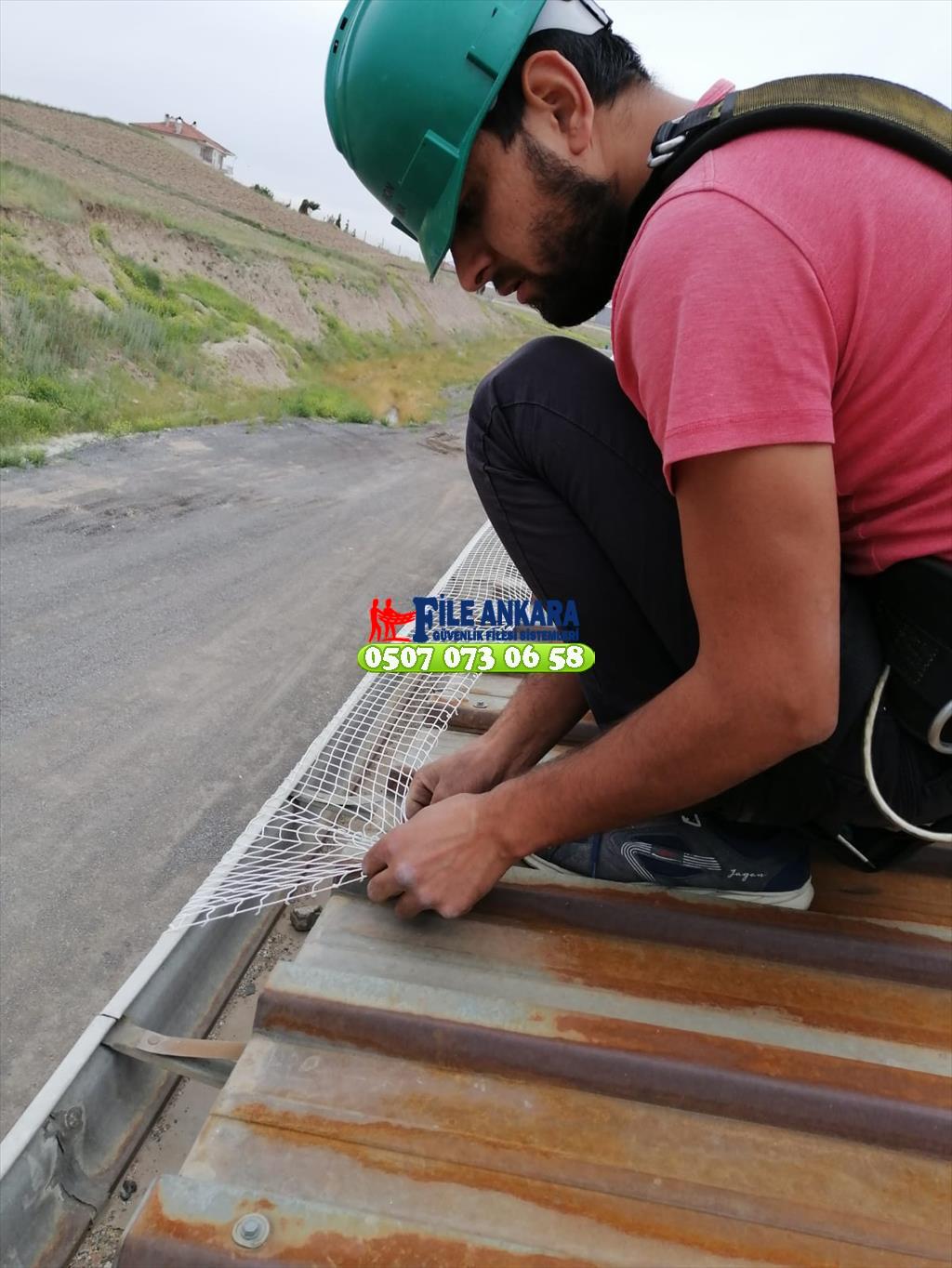 Panda Alüminyum Fabrika Kuş Önleme Filesi 0507 447 56 68