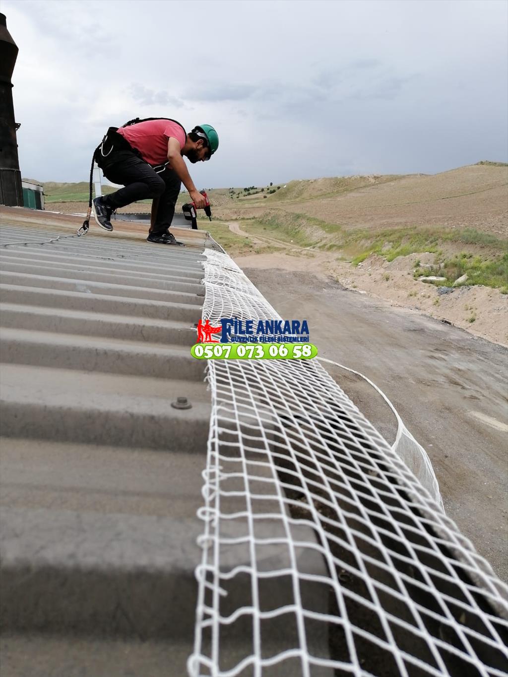 Panda Alüminyum Fabrika Kuş Önleme Filesi 0507 447 56 68