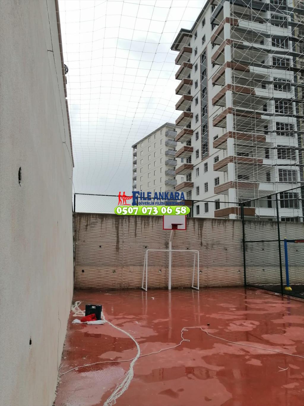 Basketbol Sahası Tavan Filesi uygulaması 0507 447 56 68
